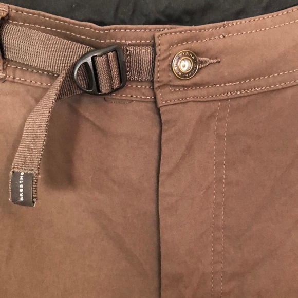 PRANA Women Brown Cropped Pants Size L - Picture 6 of 13